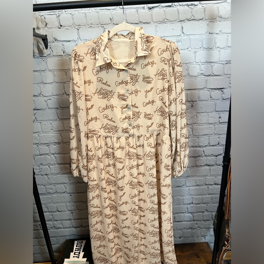 NWT Lasso Prairie Dress Chiffon